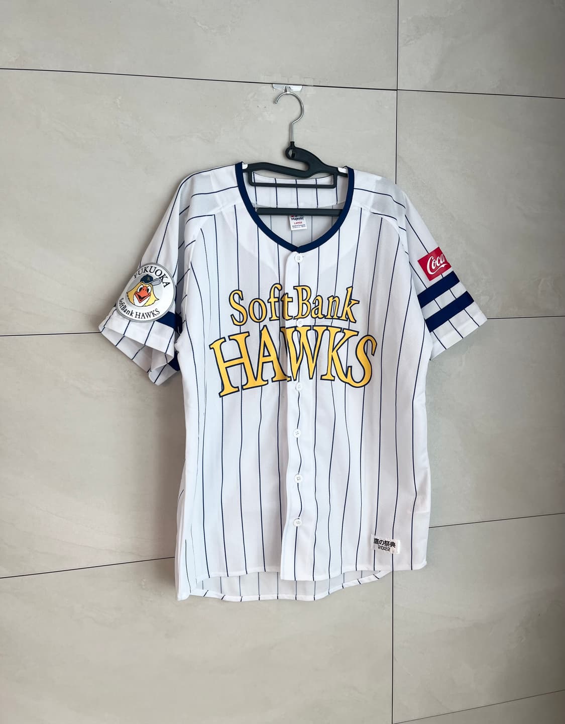 마제스틱 후쿠오카 소프트뱅크 호크스 홈 유니폼 [L]  상품이미지2