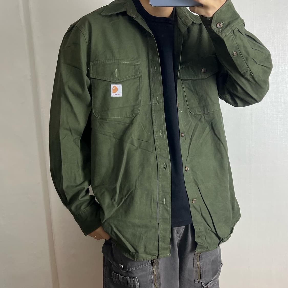 칼하트 투포켓 워크셔츠 상품이미지2