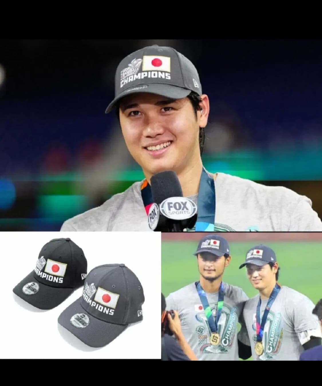 뉴에라 wbc 2023 우승 일본 한정판 볼캡 새상품 오타니 쿨거래  상품이미지3