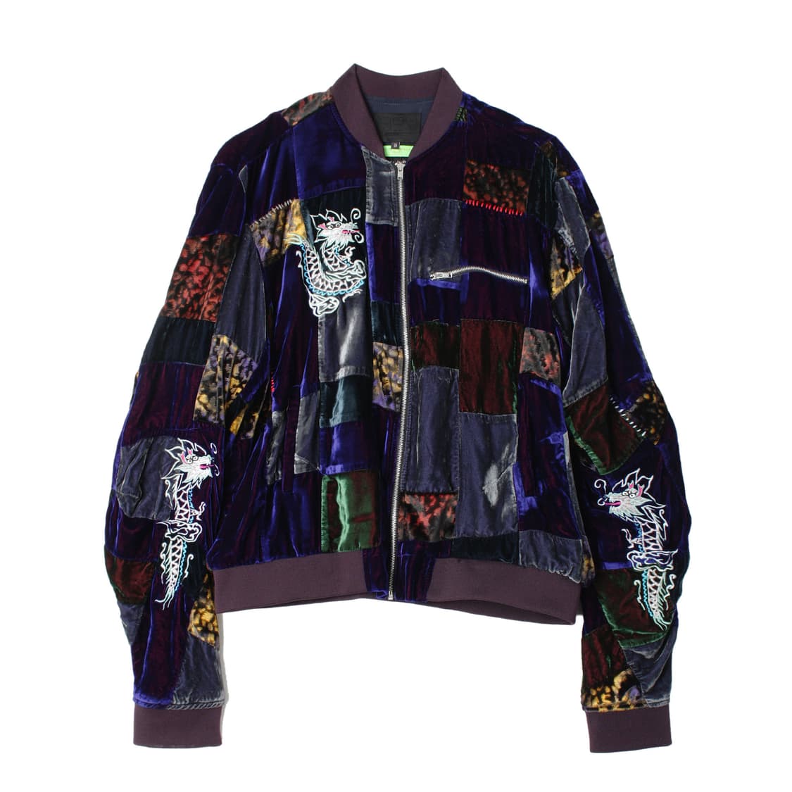 구매) 99%is 벨벳 블럭 자켓 상품이미지1