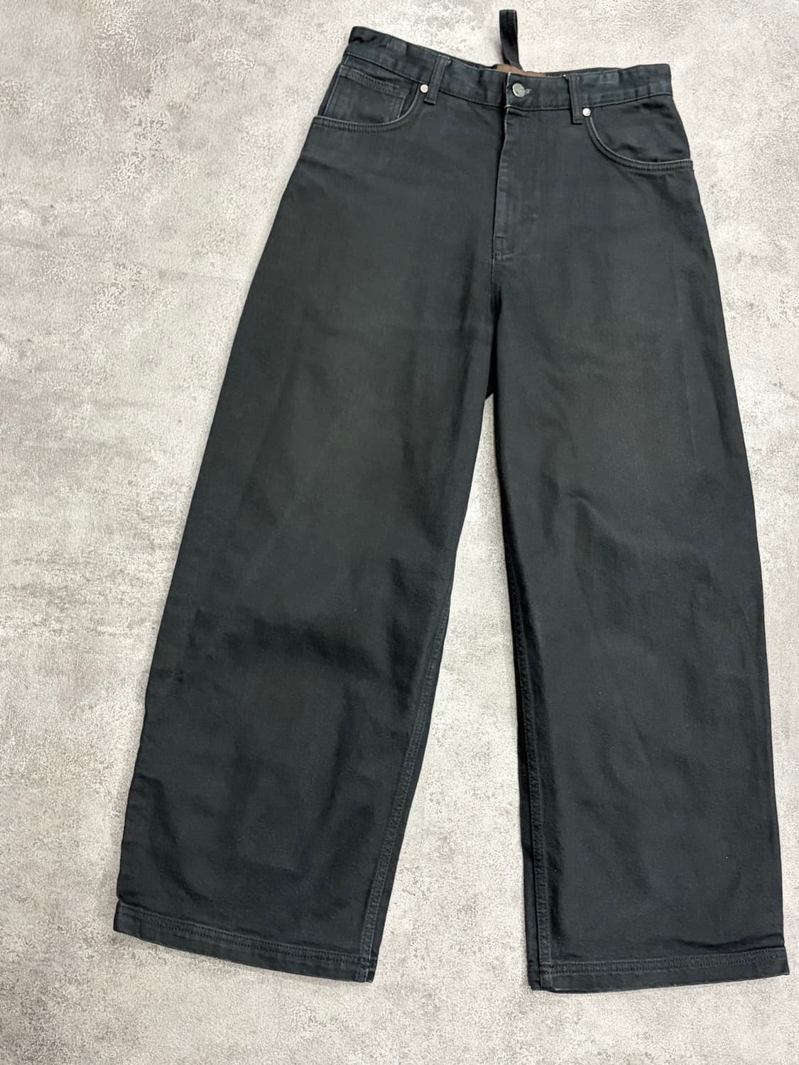 ZARA x Studio Nicholson 와이드 블랙 데님 팬츠 상품이미지3