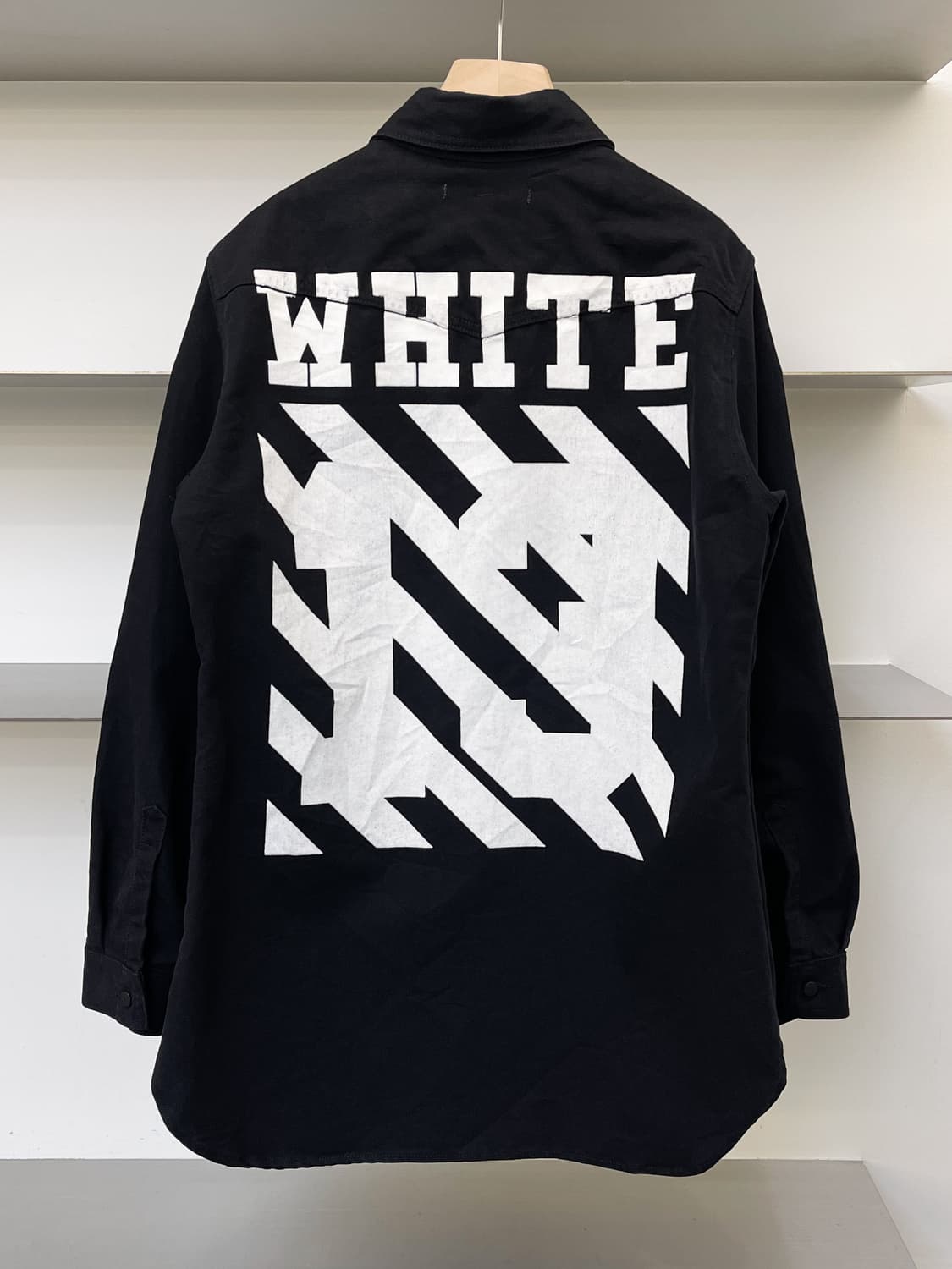 오프화이트 14ss 애로우 프린티드 데님 셔츠 상품이미지1