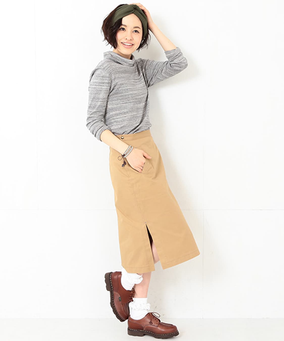 빔즈보이 BEAMS BOY 치노 슬릿 스커트 상품이미지1