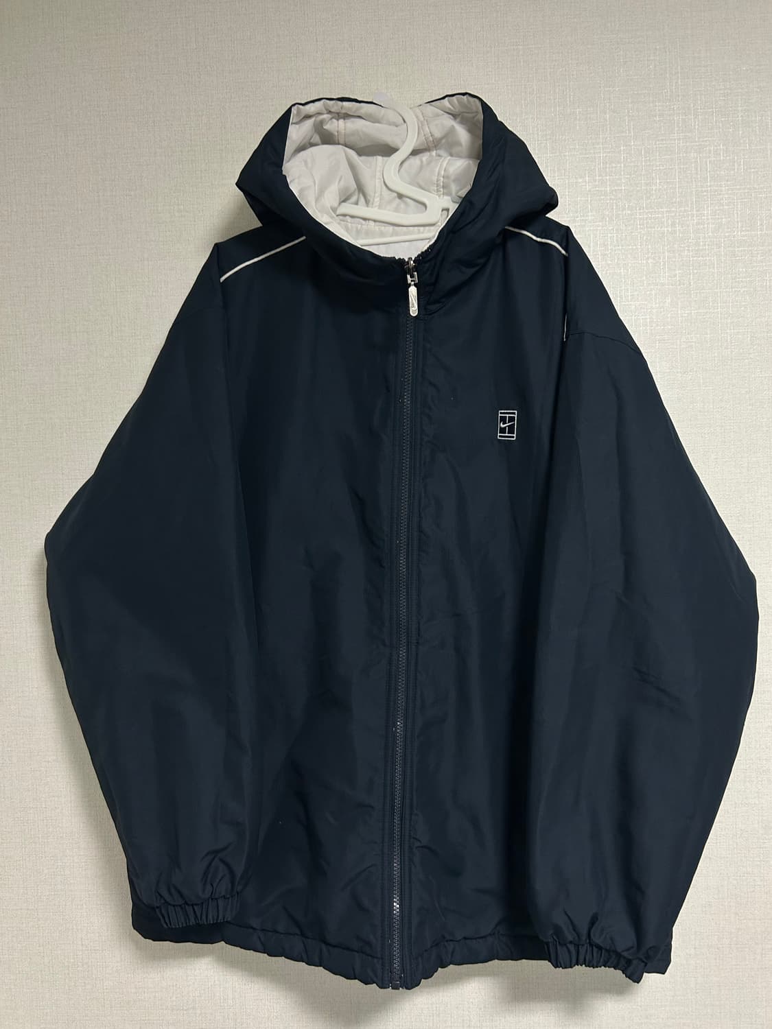 00s 나이키 리버시블 양면 후드 패딩 점퍼 화이트 네이비 100 L 상품이미지8
