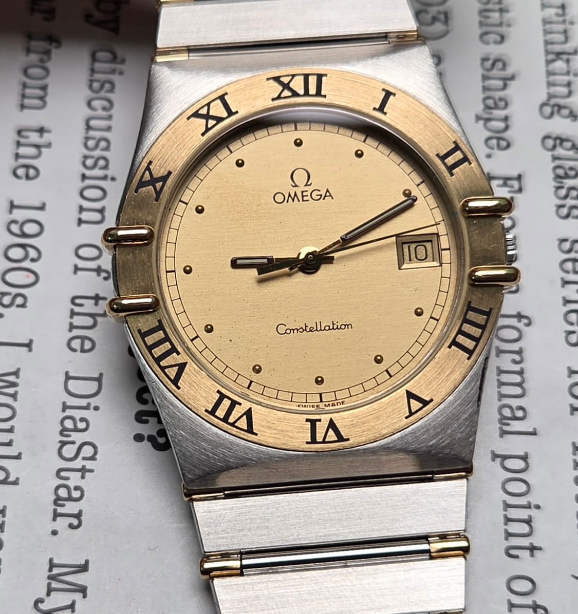 빈티지 오메가 컨스틸레이션 샴골판 골드콤비 하프바 쿼츠 브레이슬릿 ver 상품이미지9