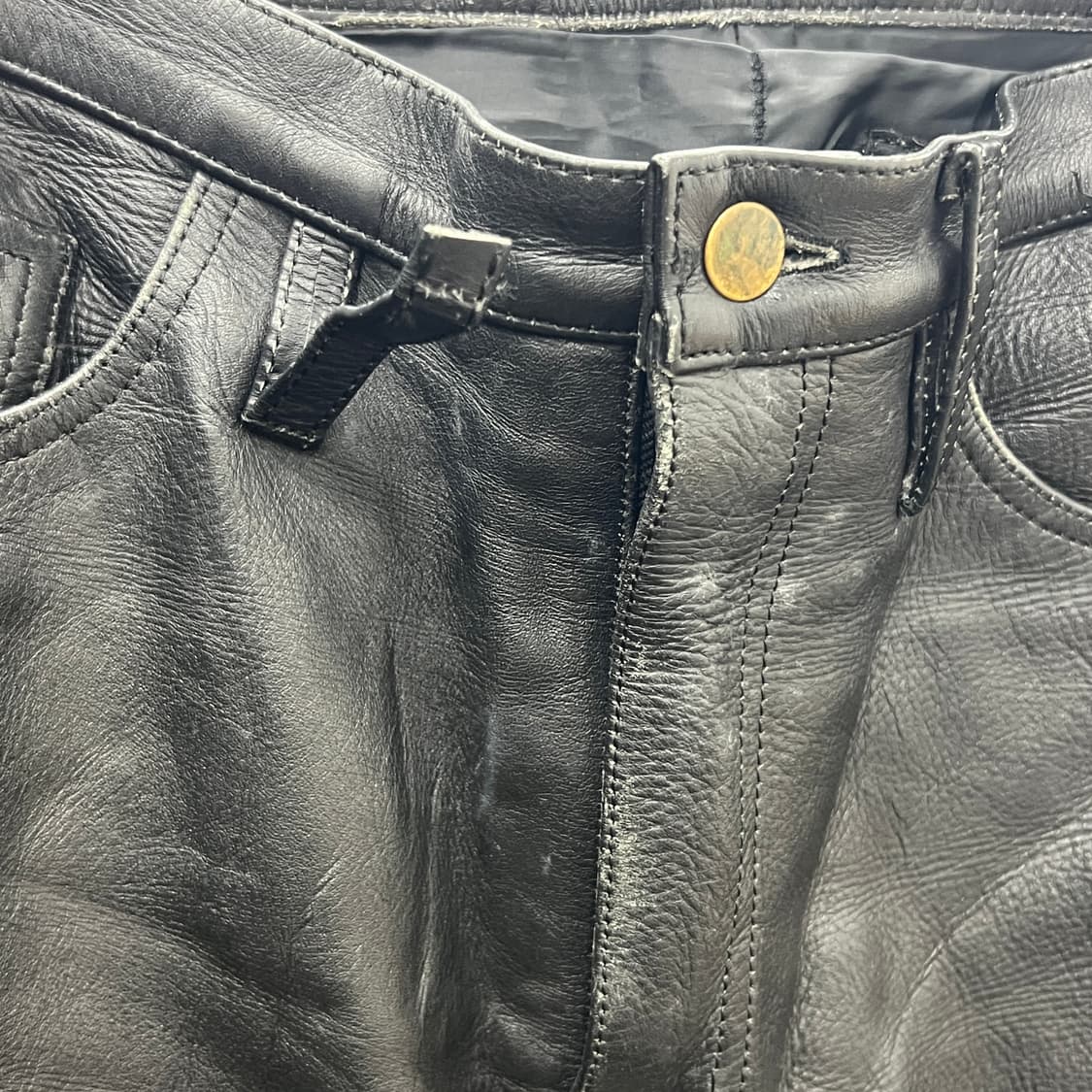 VTG 빈티지 블랙 소가죽 팬츠 33 상품이미지10