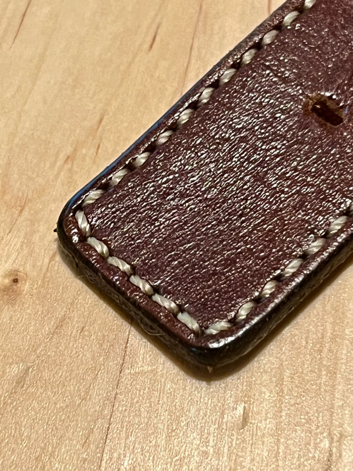 수제 통가죽 시계줄 22mm / 브라운 컬러 (핸드메이드) 상품이미지2