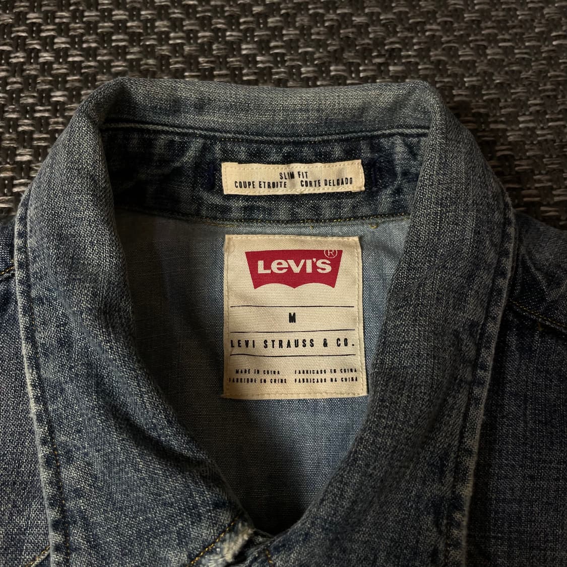 리바이스 중청 투포켓 긴팔 셔츠 슬림핏 M 상품이미지4