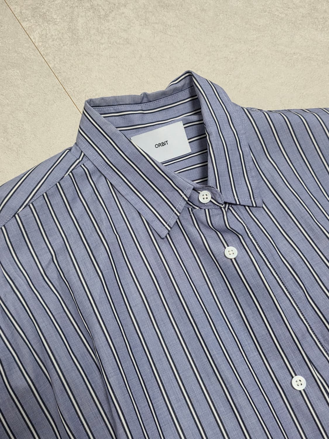 스트라이프 오버핏 셔츠 (S, 100-105) 상품이미지2