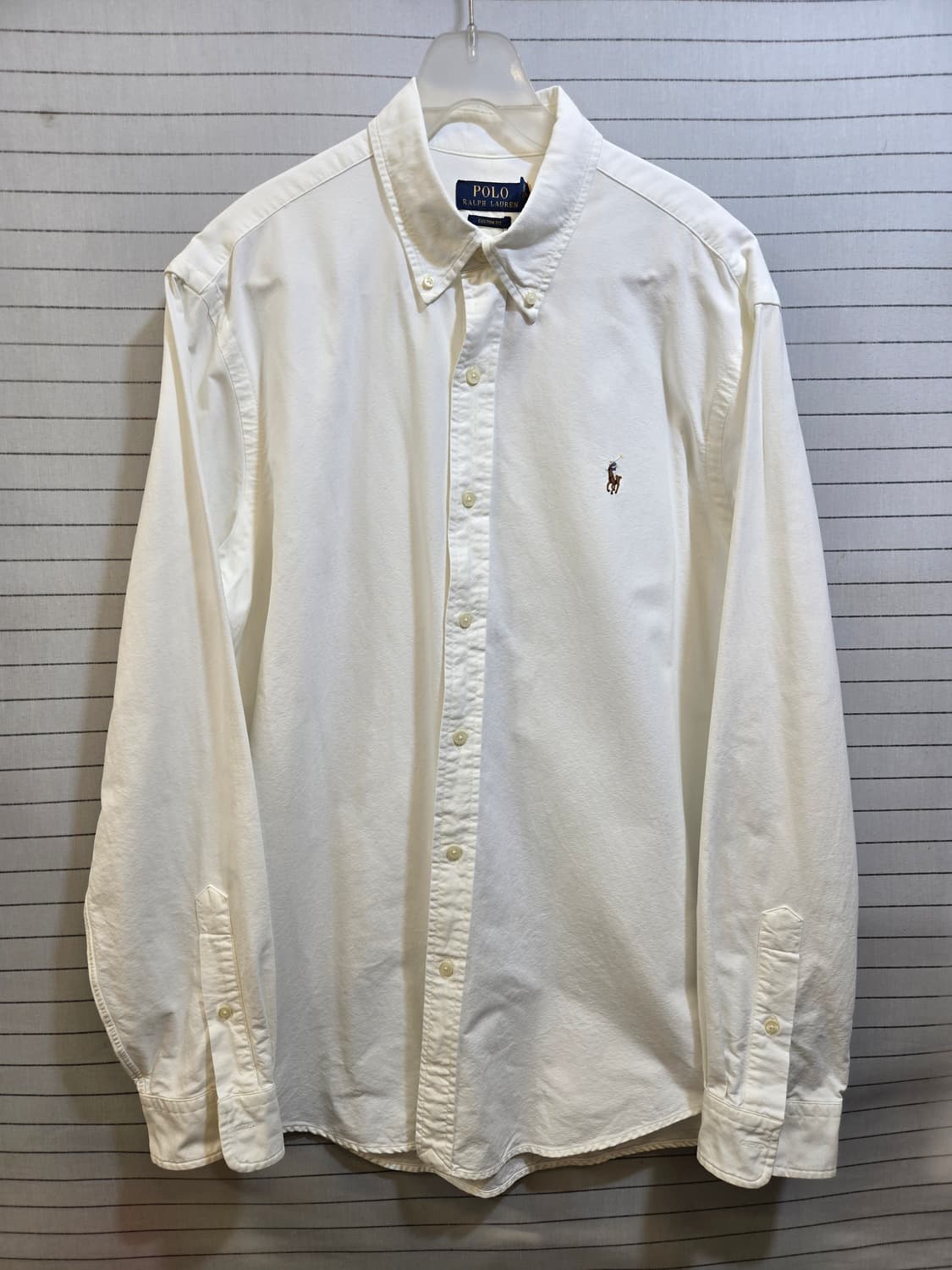 폴로랄프로렌 화이트 커스텀핏 셔츠 상품이미지1