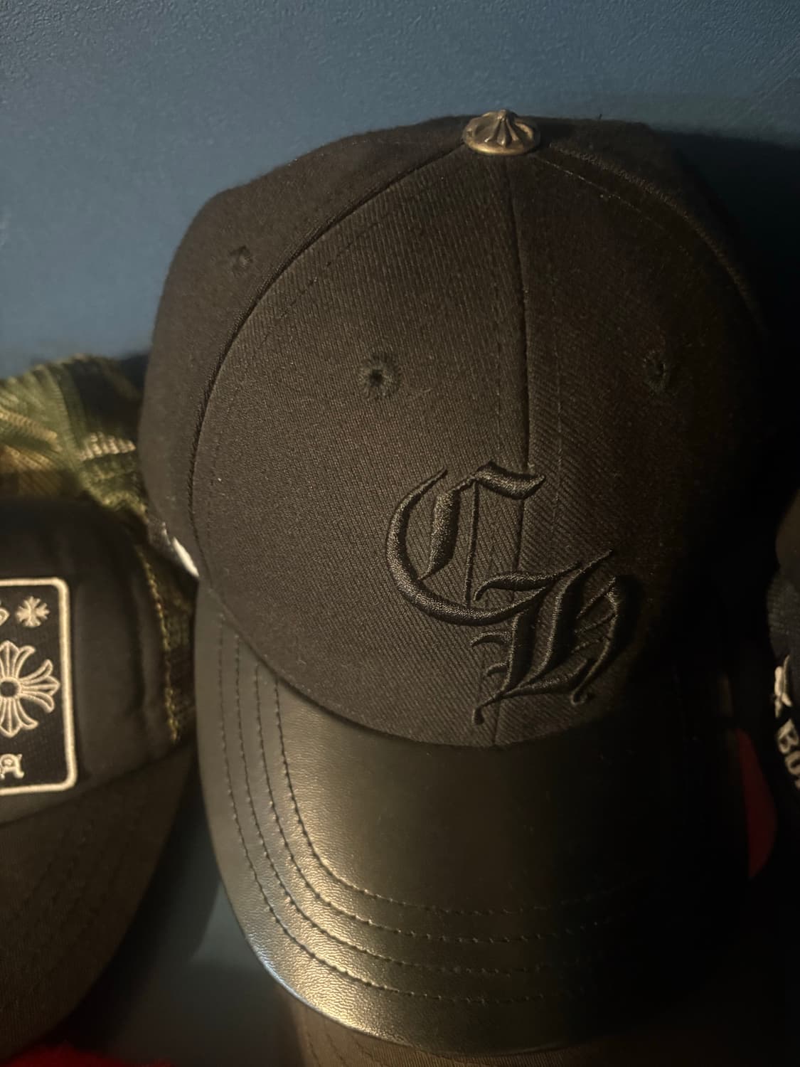 크롬하츠 레더 캡 상품이미지1