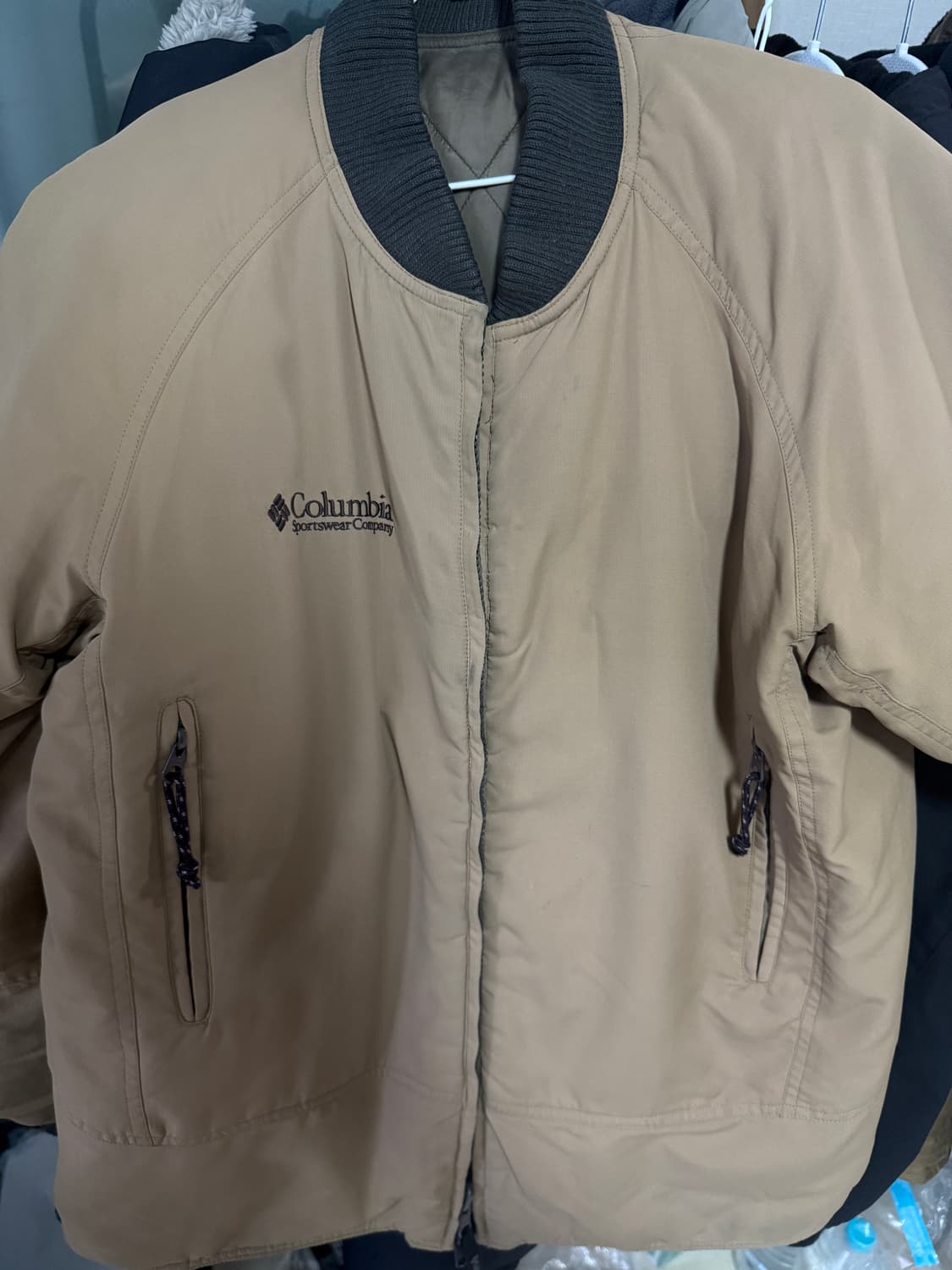 빈티지 usa 컬럼비아 양면 봄버 자켓 상품이미지1