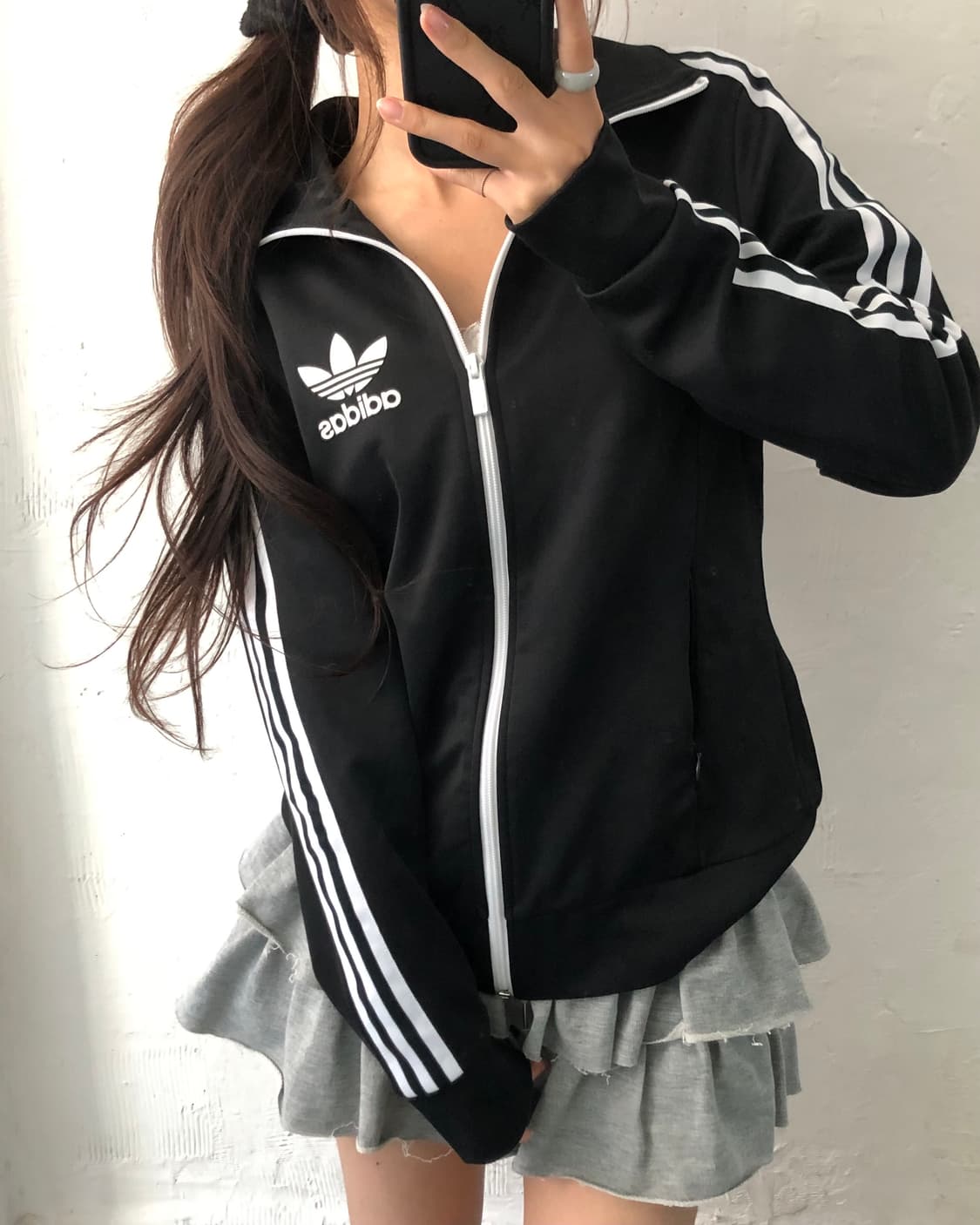 Adidas 아디다스 블랙컬러 안감 레오파드 유로파 트랙탑 상품이미지7