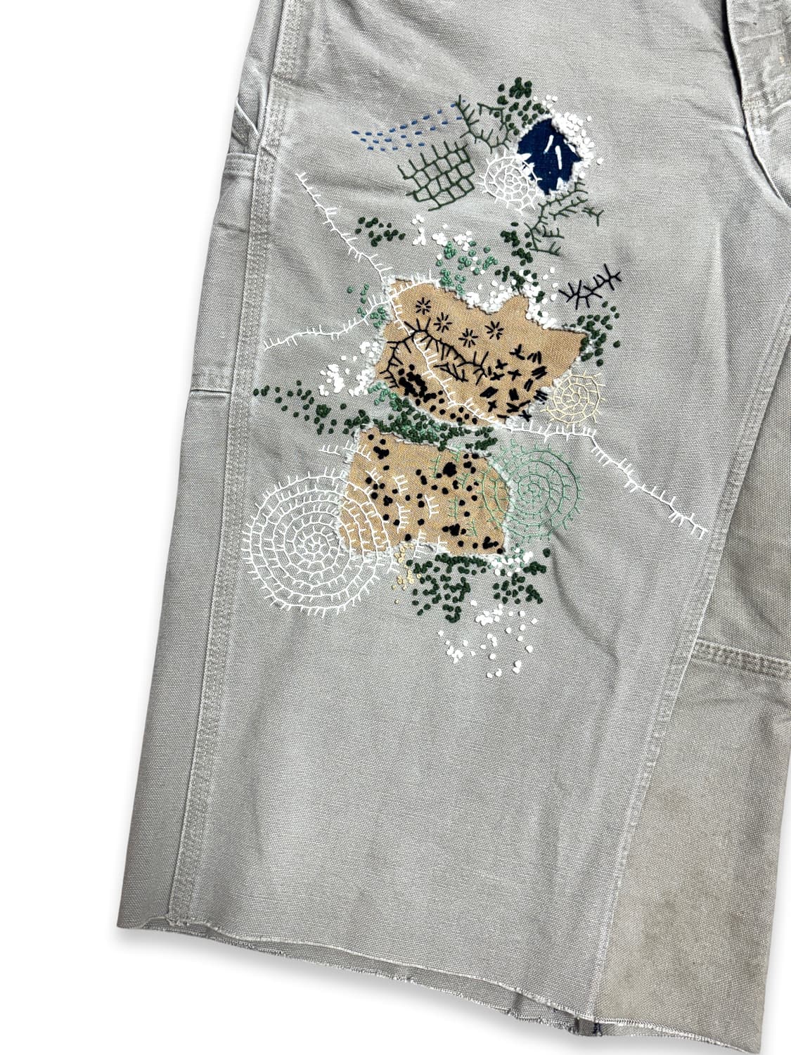 Carhartt Boro Sashiko Distressed Shorts 상품이미지3