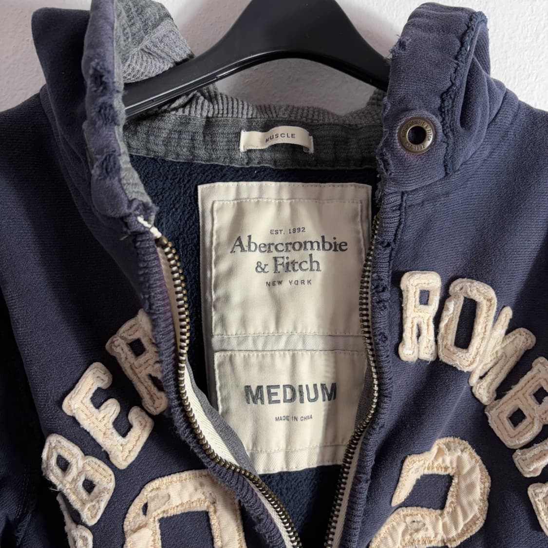 아베크롬비 네이비 후드집업 92(M) 상품이미지4