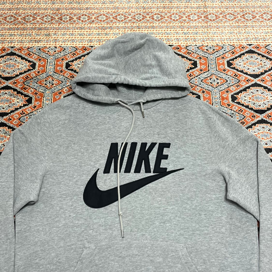 나이키 스펠로고 그레이 후드티셔츠 남성L 상품이미지2