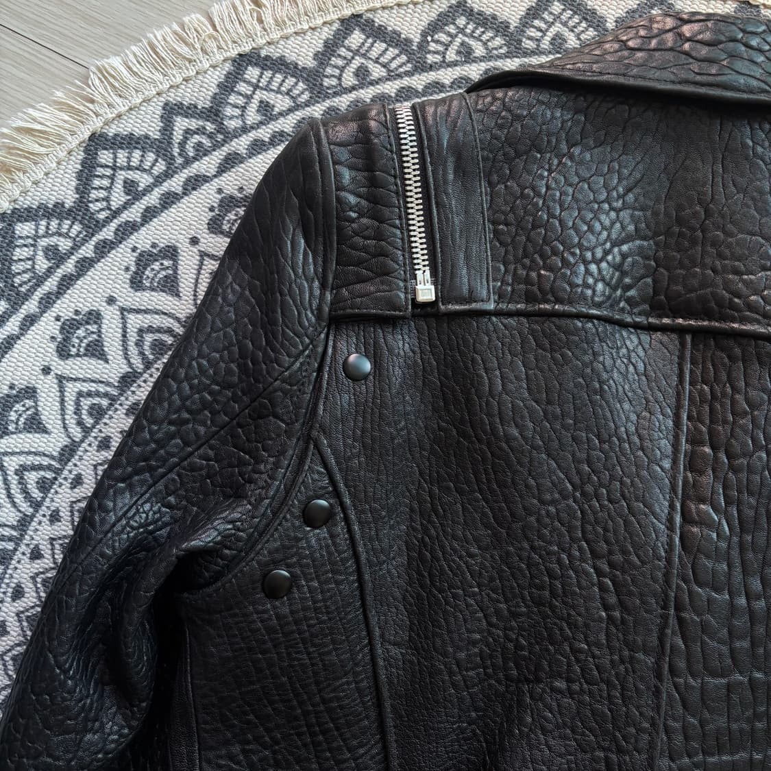 소매 탈부착 아이즈 카프스킨 자켓 상품이미지3