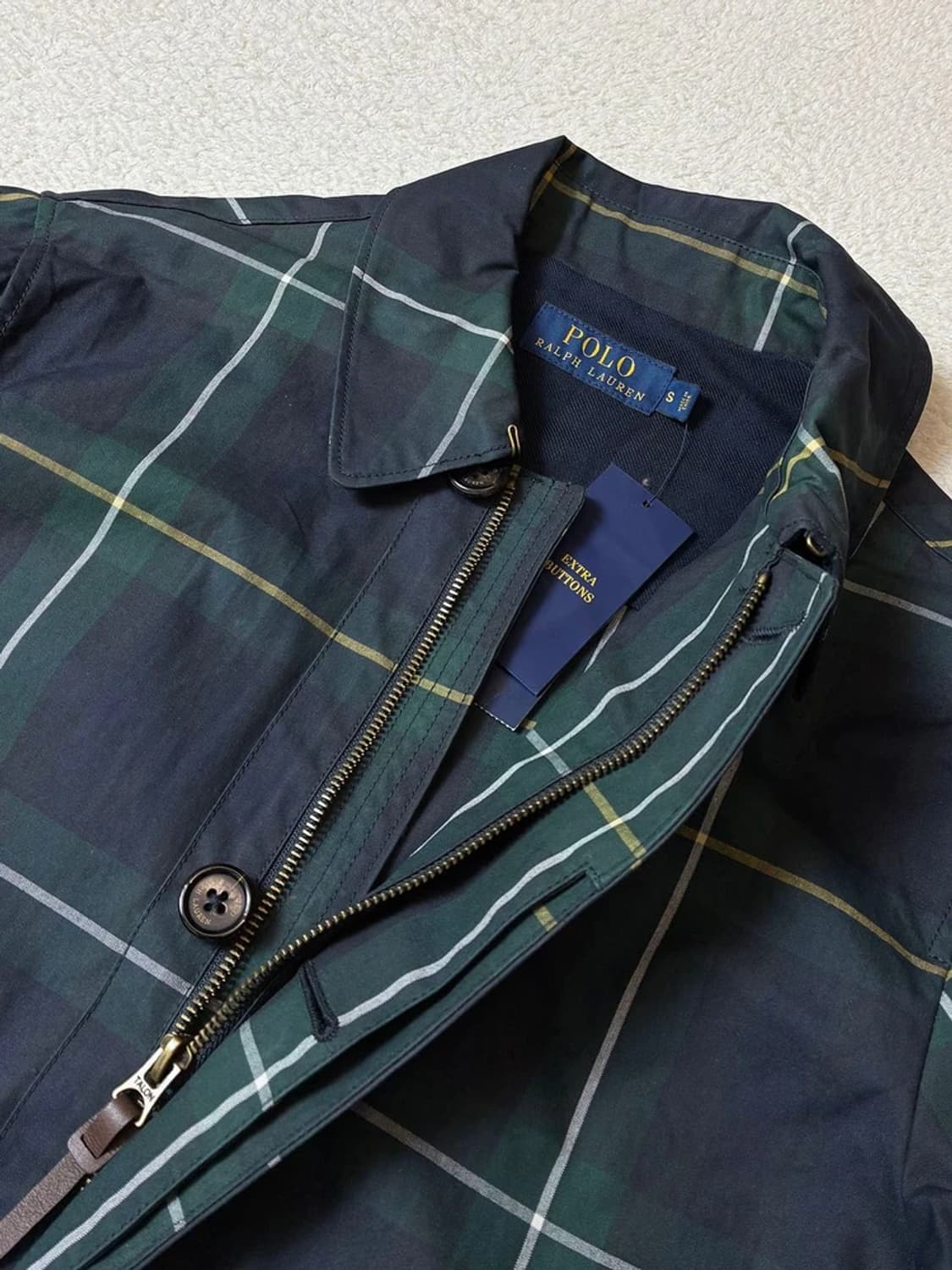 폴로 랄프로렌 블랙와치 타탄체크 레인코트 PN7485 상품이미지3