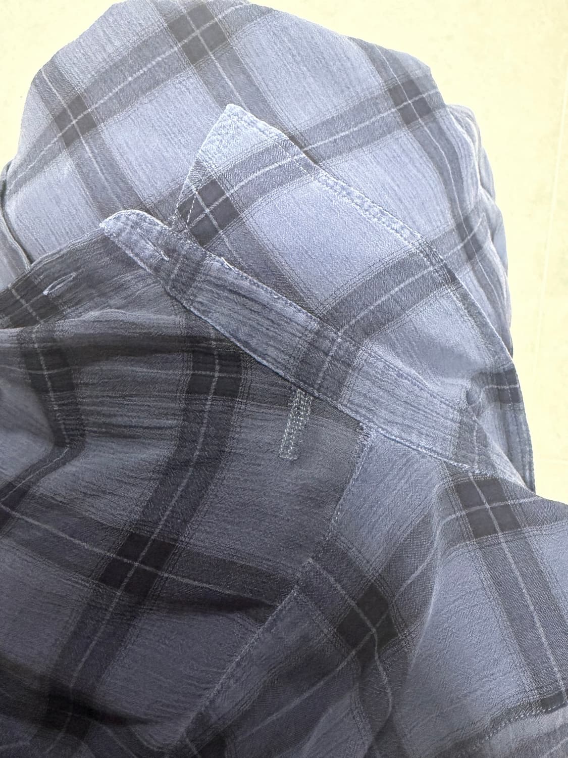 해칭룸 클래식 오버다이 체크셔츠 상품이미지3