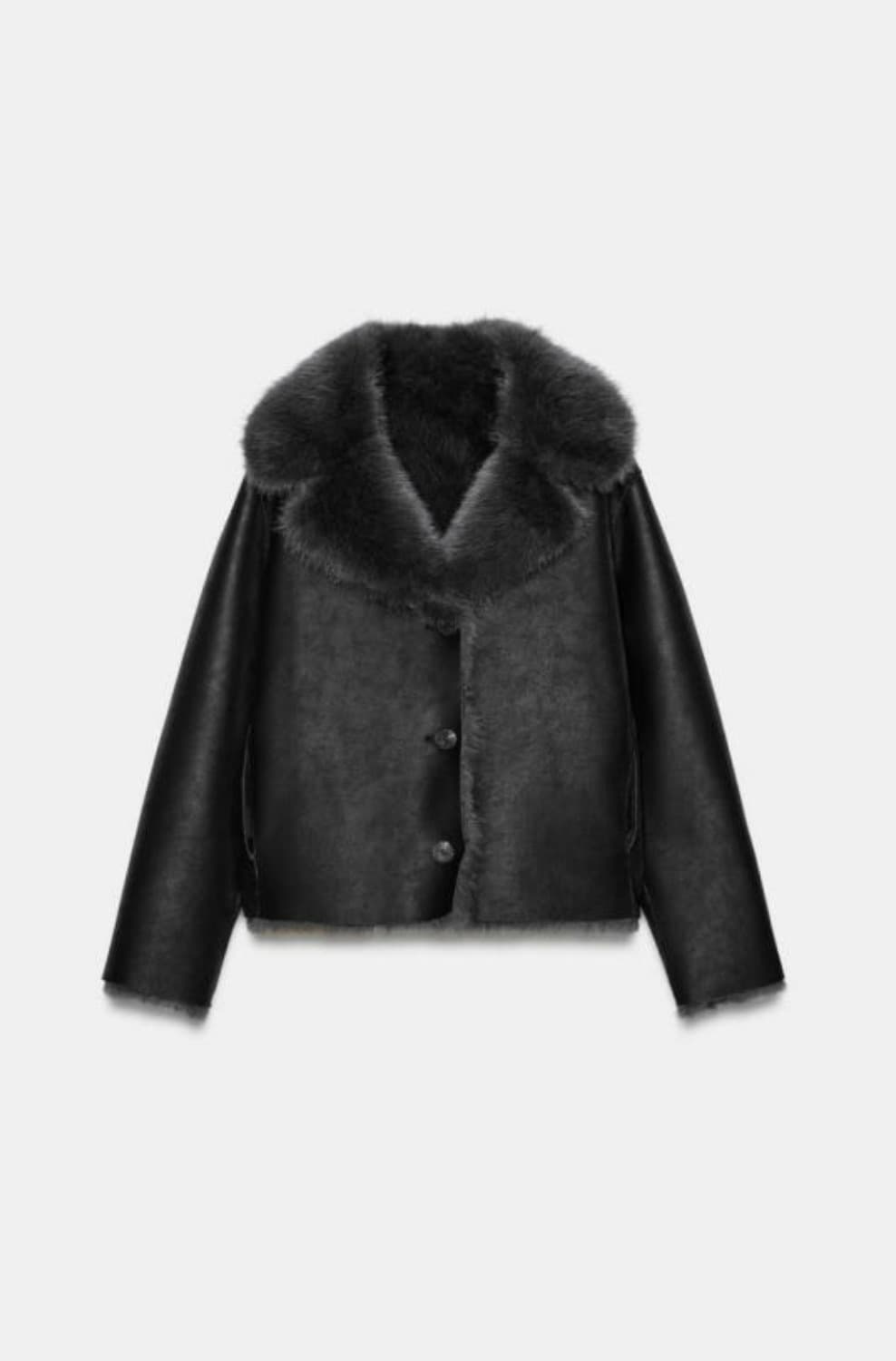 자라 리버시블 무스탕 6328/276 L 상품이미지4