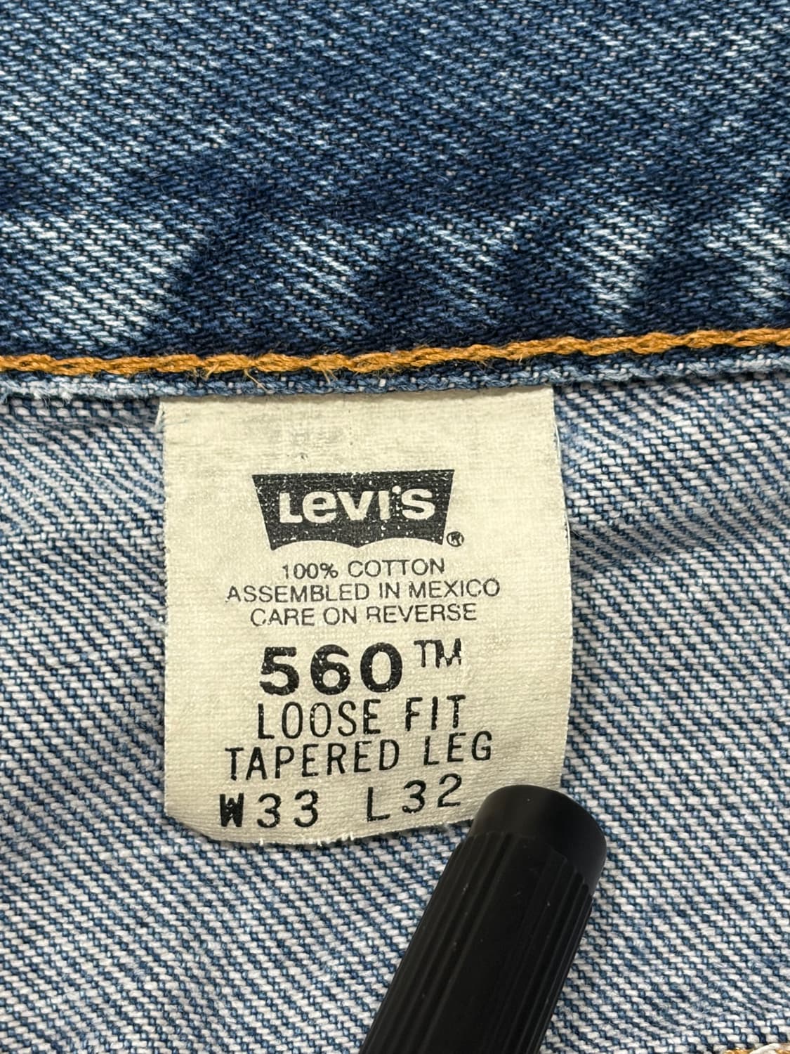 리바이스 00년 멕시코 560 루즈 테이퍼드 데님 팬츠 상품이미지9