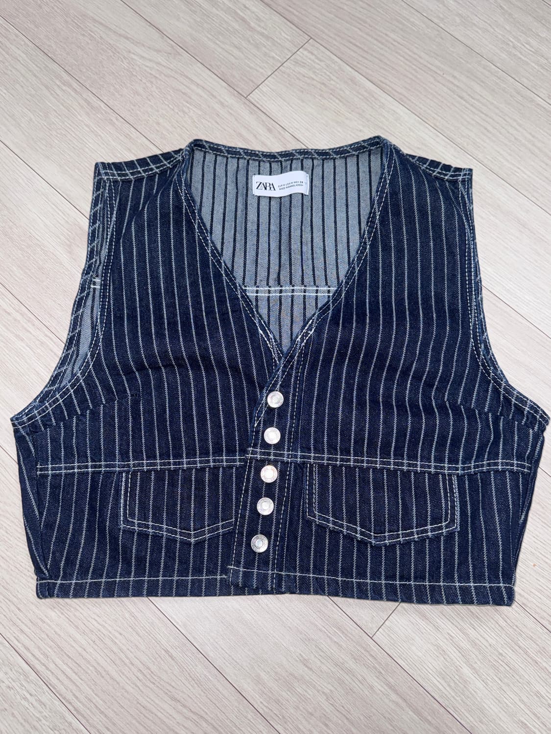 자라 크롭 데님 베스트 상품이미지1