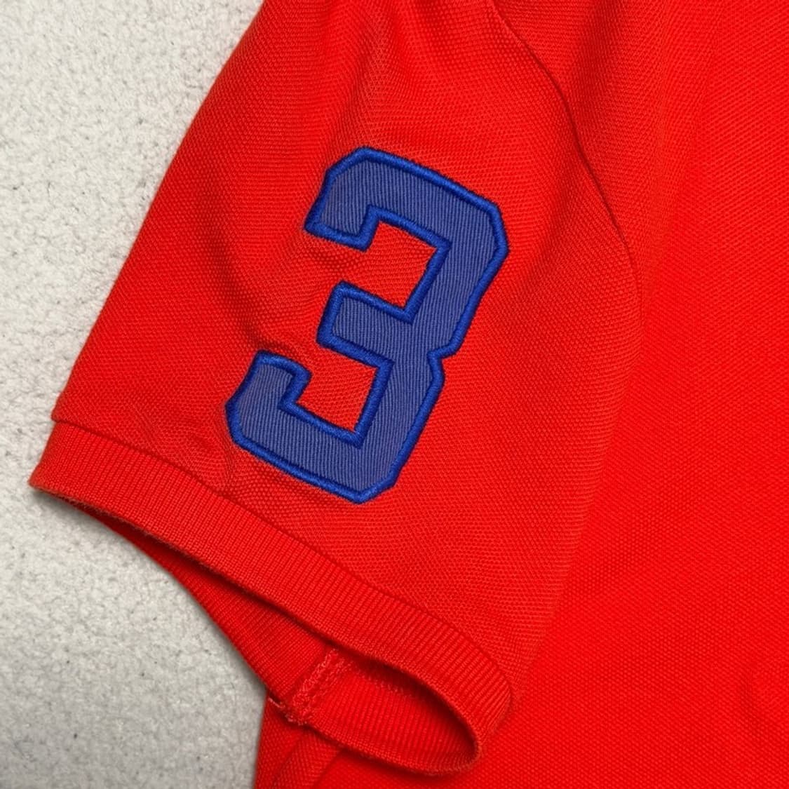 폴로 랄프로렌 빅포니 스키니핏 PK 카라 티셔츠 레드 S 상품이미지5