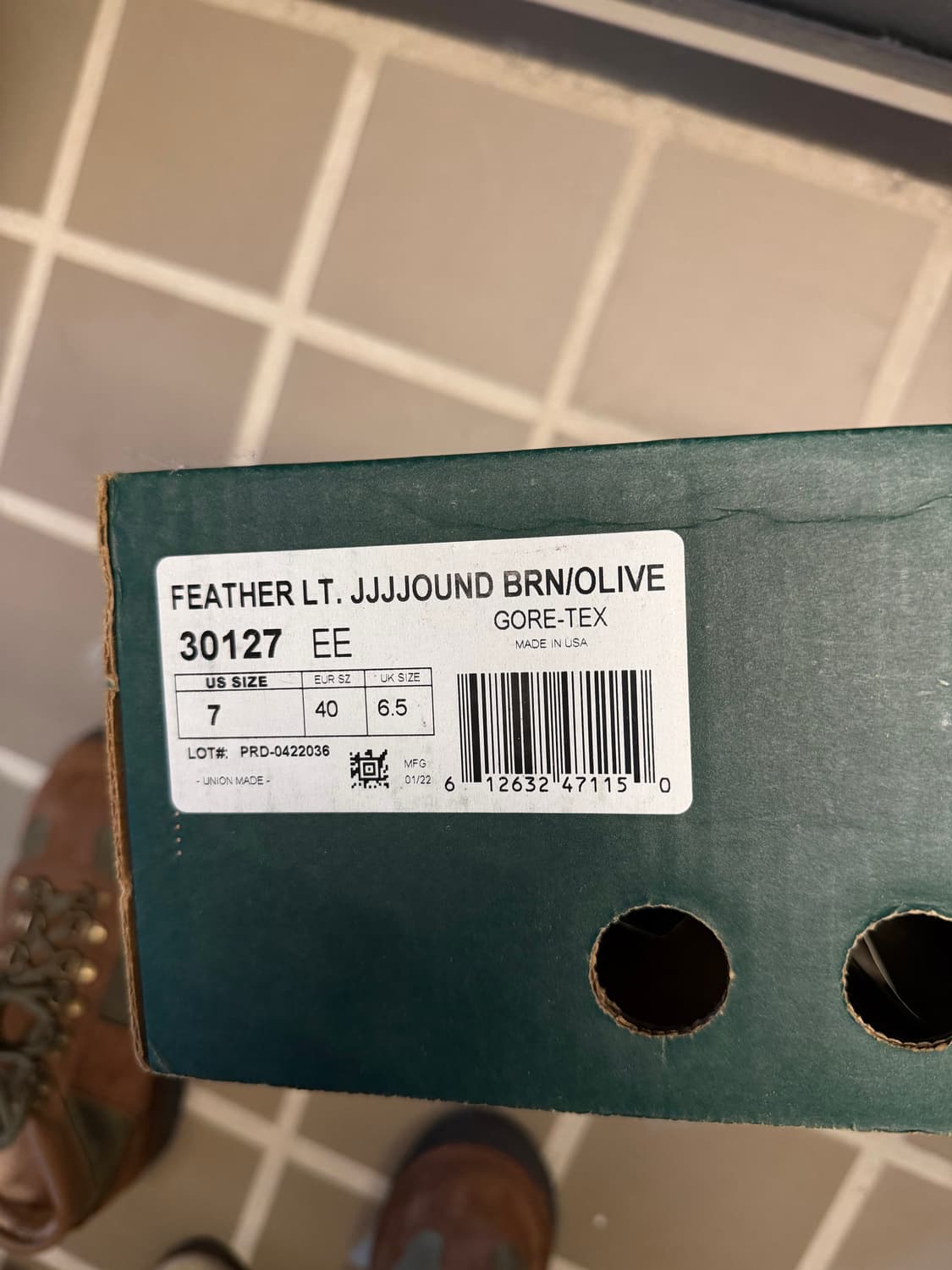 jjjjound danner feather light - brown 상품이미지9