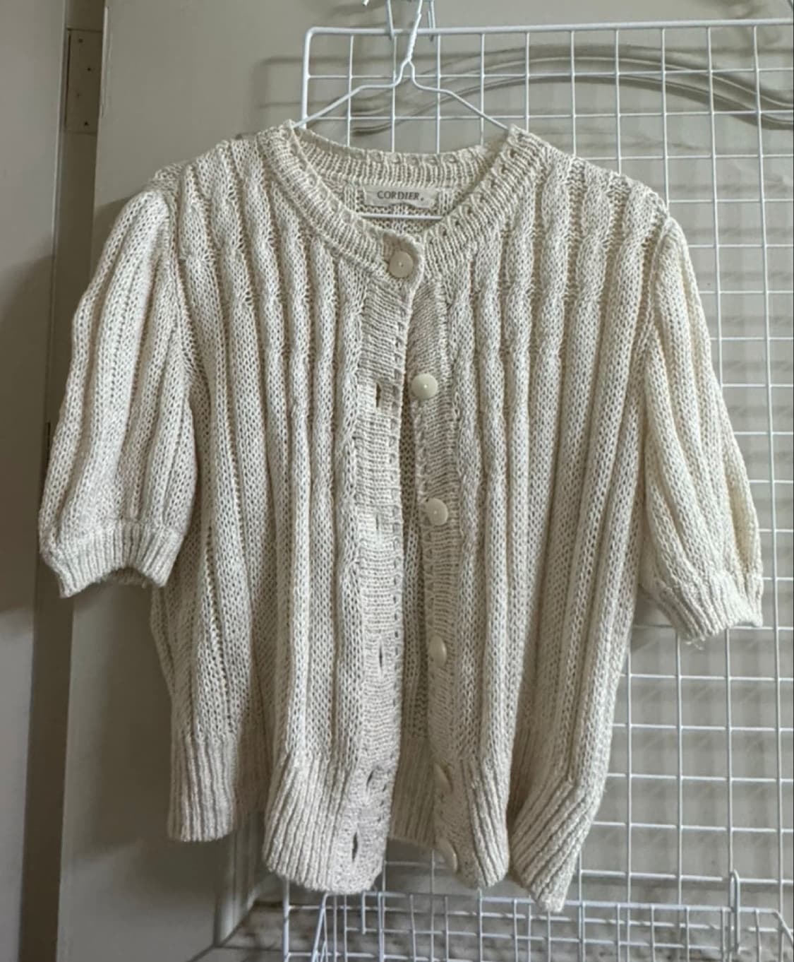 vintage knit cardigan white 상품이미지1
