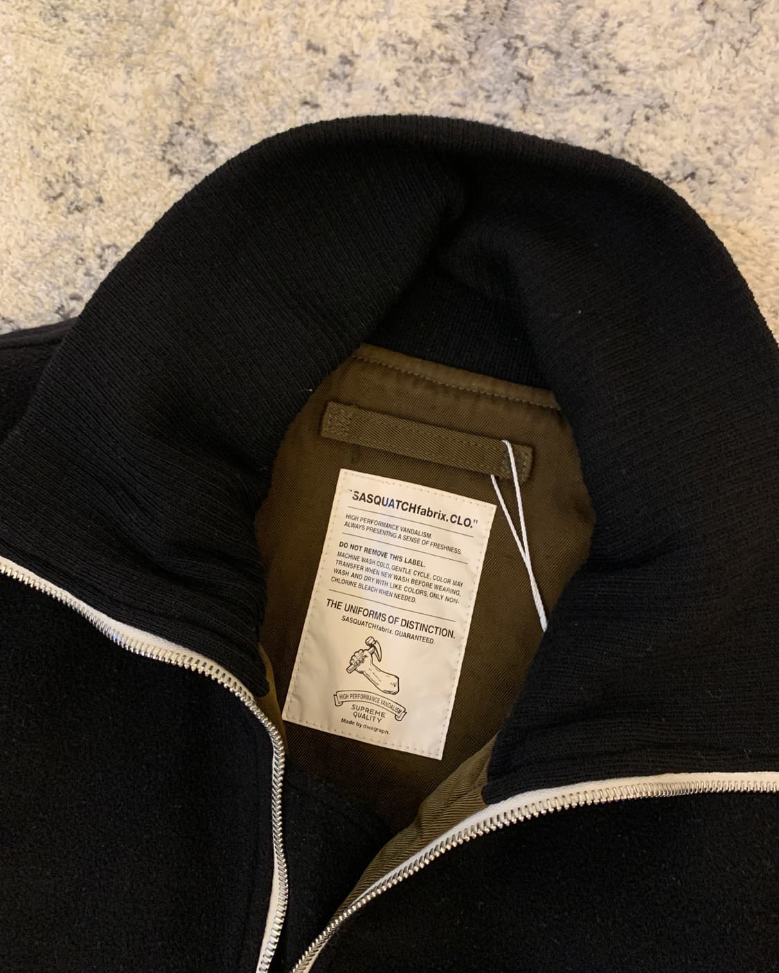 사스콰치패브릭스 울 블렌드 블루종 자켓 상품이미지5