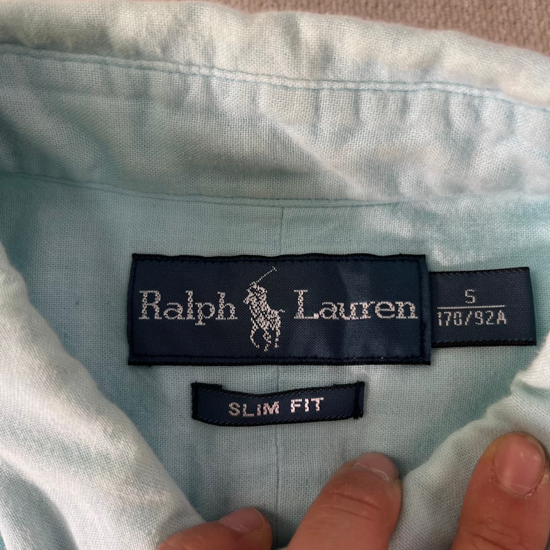 95 폴로랄프로렌 스카이블루 코튼 셔츠 상품이미지4