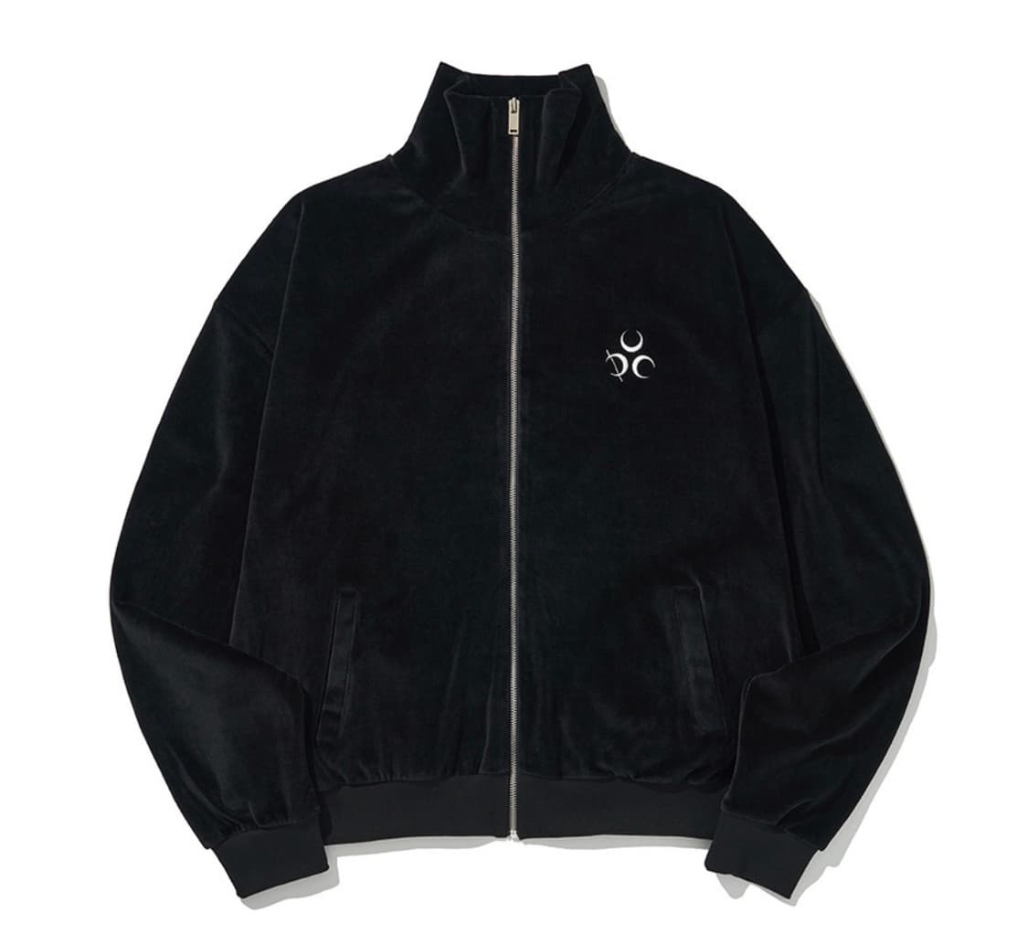 디오스피스 signature velour zipup bk 상품이미지1