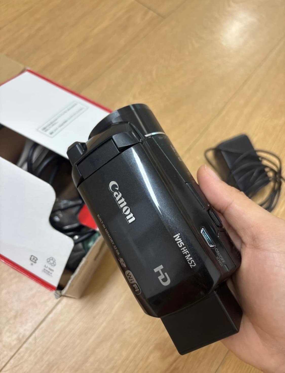 캐논 iVIS HF M52 빈티지 캠코더 풀박스 상품이미지3