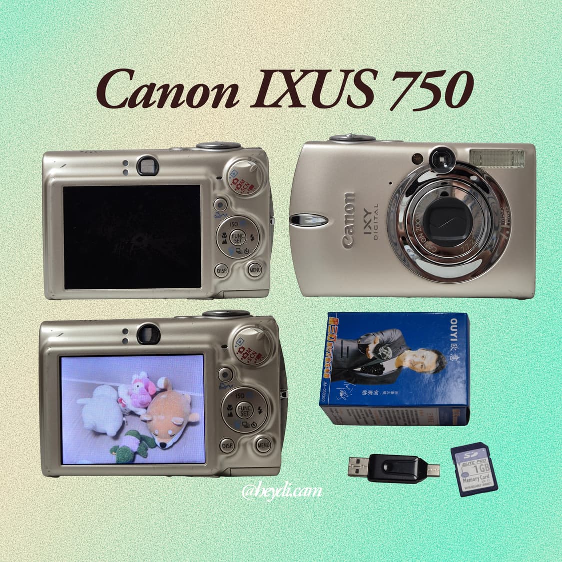 외관미품) (아일릿 원희) 캐논 ixus750 IXY700 골드 상품이미지2