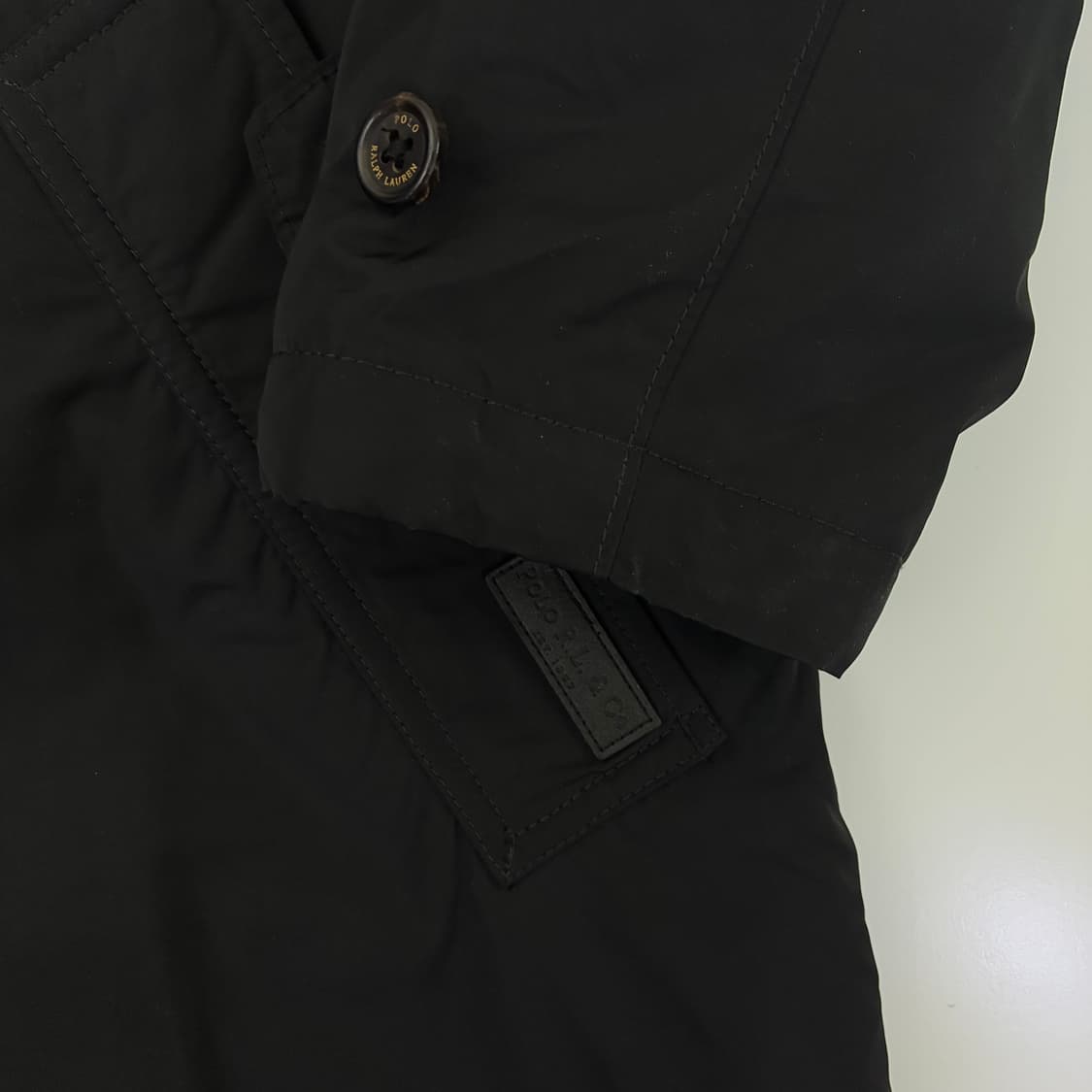 Polo 폴로 랄프로렌 캠튼 자켓 퀼티드 스웨이드 패치 자켓 상품이미지3