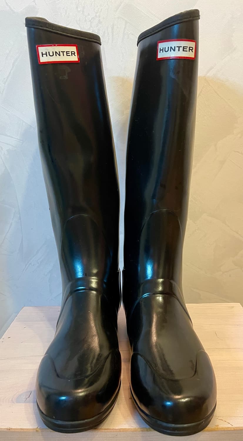 헌터HUNTER오리지널 톨 글로스 블랙 레인부츠(uk5) 상품이미지1