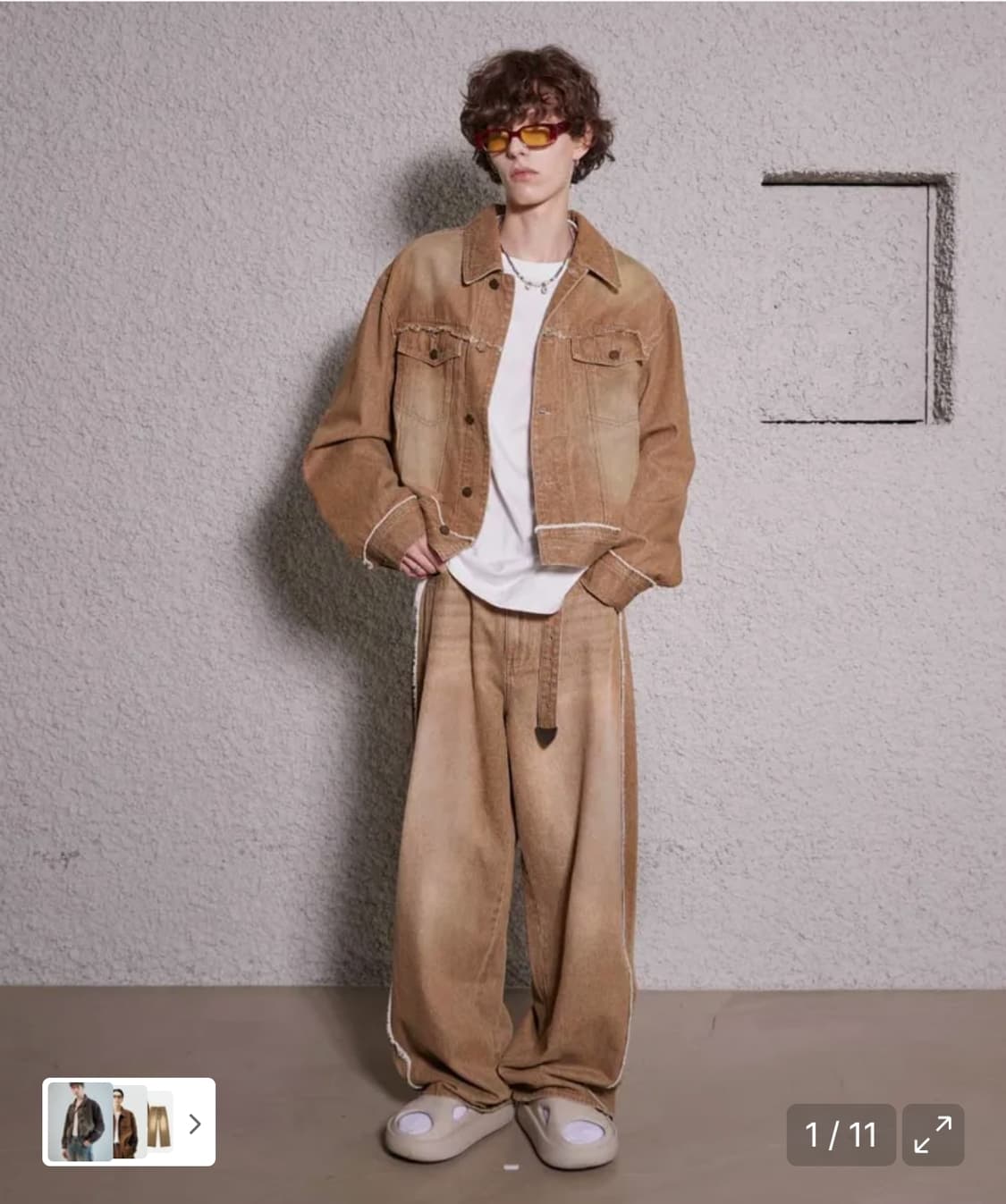 [M 새상품] 마틴플랜 루즈아웃 데님 트러커 상품이미지1