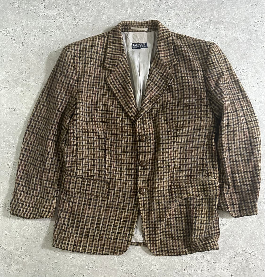 L.O.G.G 헤링본 체크 자켓 상품이미지2