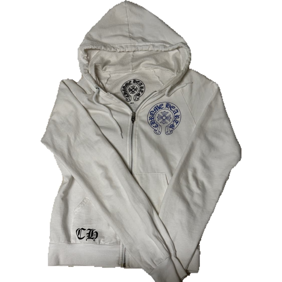 (희귀)크롬하츠 홀스슈 화이트 후드집업 상품이미지1