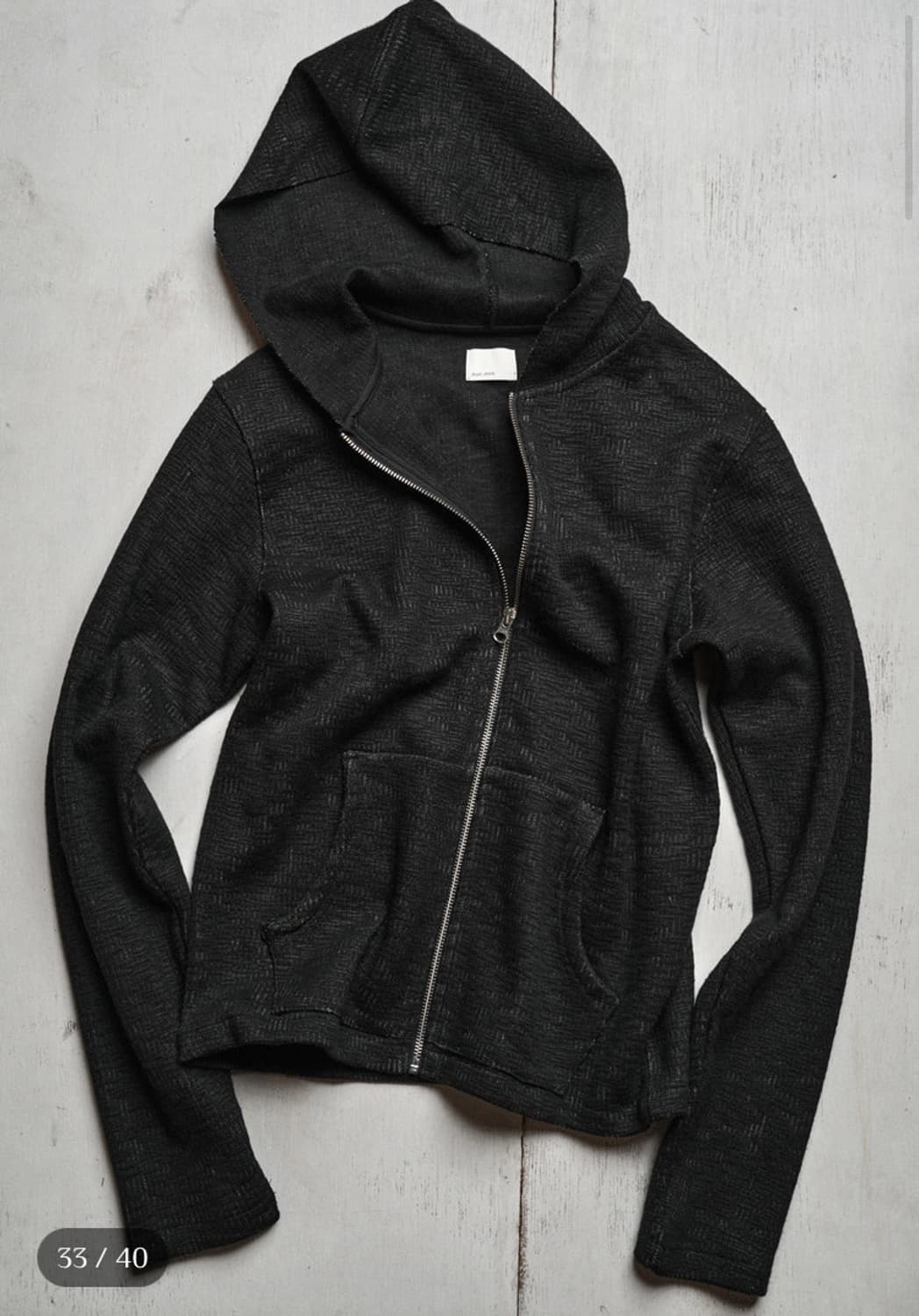 monoprive 텍스쳐드 후드집업 상품이미지1