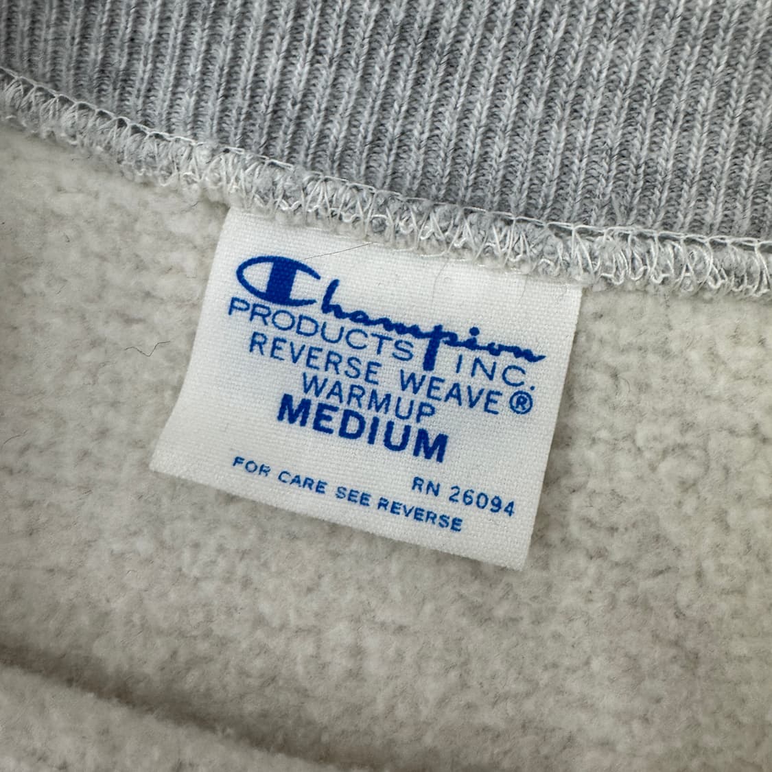 M 재팬 챔피온 블루택 리버스위브 맨투맨 티셔츠(안감 기모) 상품이미지6