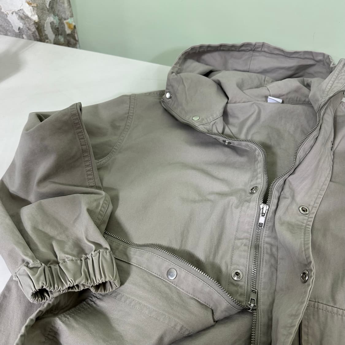 M 파르티멘토 세민트그레이 투웨이 코튼 후드자켓 상품이미지2