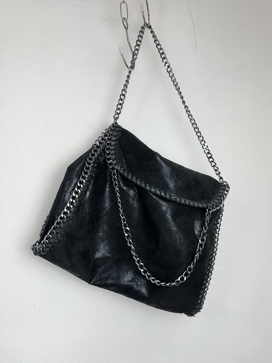 Triple Chain Foldover Shoulder Bag 상품이미지1