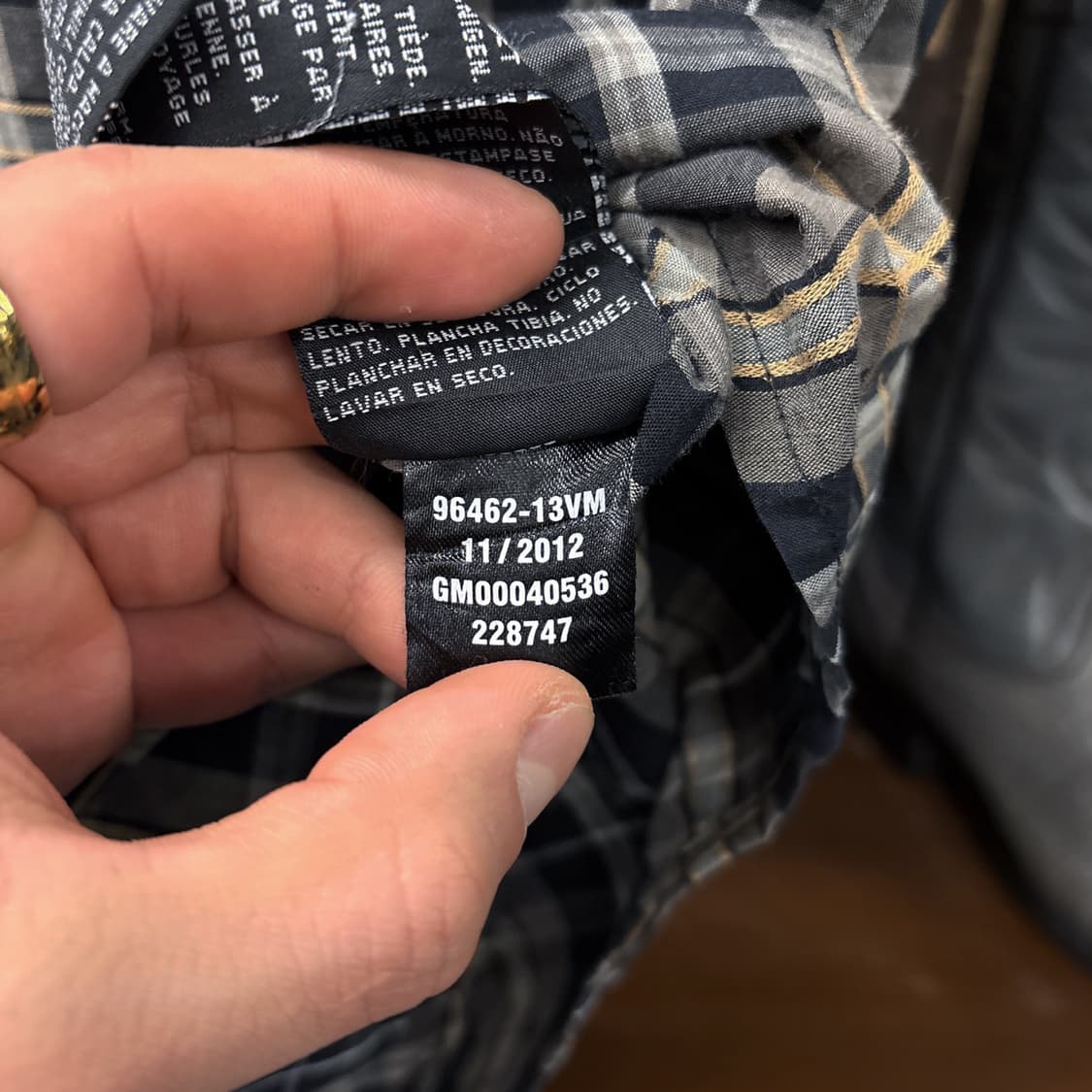 할리데이비슨 110th 엠브로이드 멀티 타탄체크 워크셔츠 N1182 상품이미지9