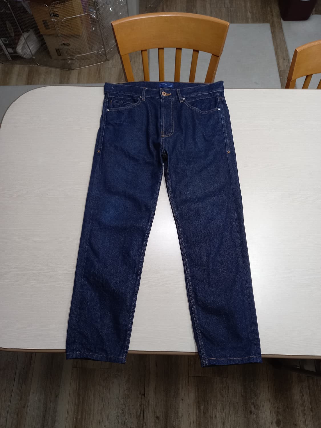 34 ZARA MAN  975 스판 슬림일자 진청 34-532 상품이미지1