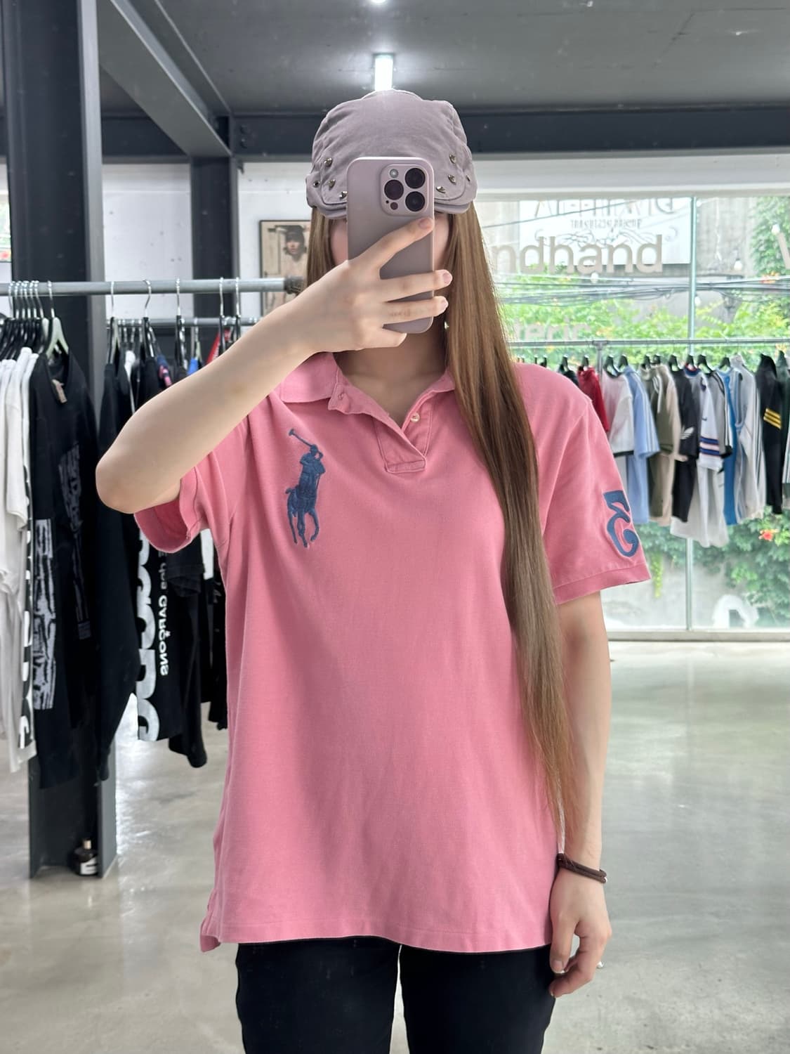 폴로랄프로렌 빅포니 넘버링 핑크 Pk반팔티 상품이미지1