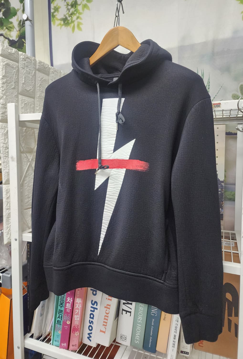 닐바렛 썬더볼트 남성 후드티 M 95 번개 후드티셔츠 MM37 상품이미지2