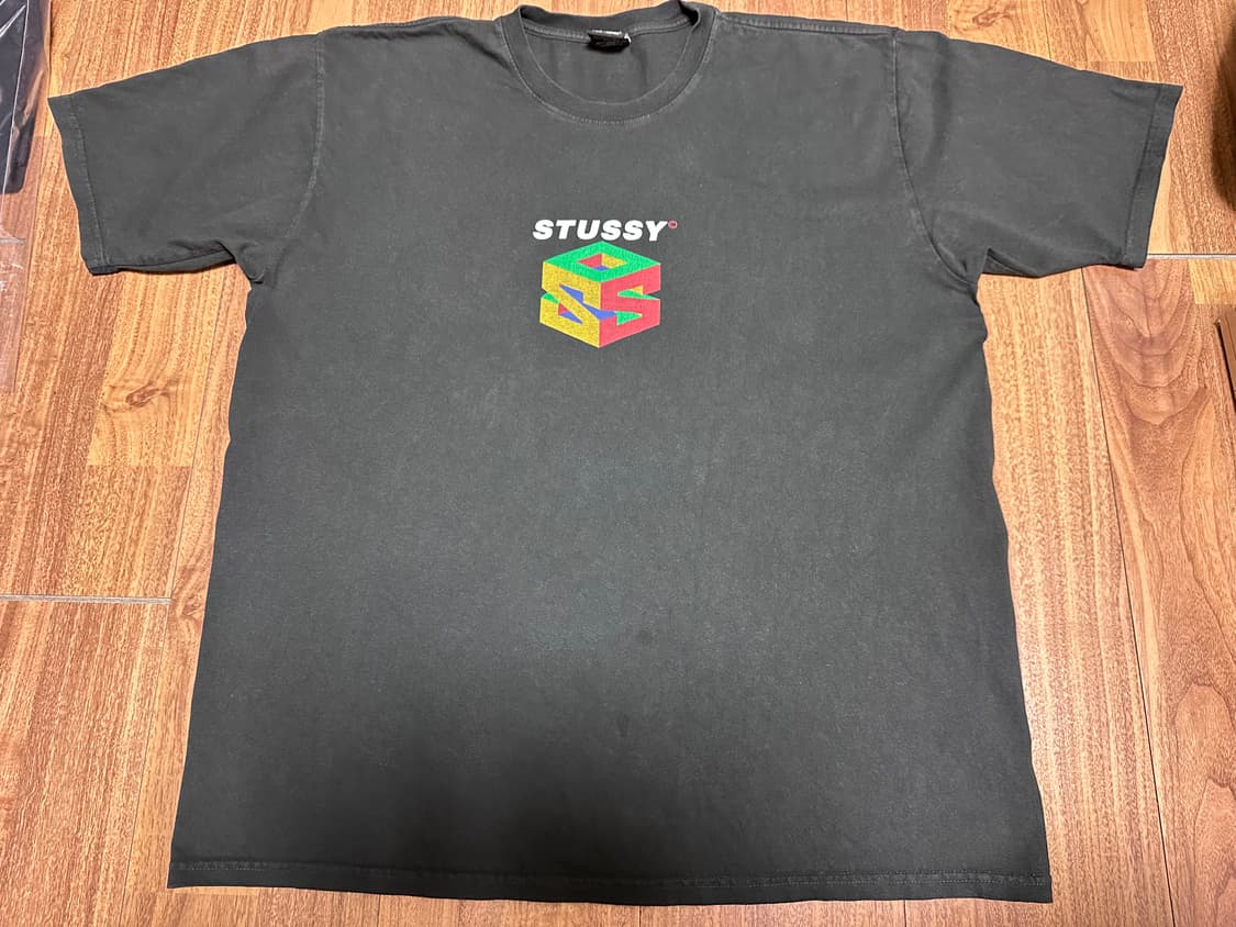 L 스투시 티셔츠 2종 블랙 일괄 상품이미지1