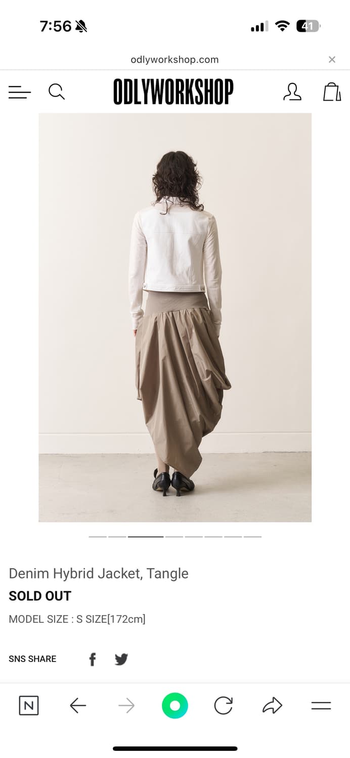 오들리워크샵 Denim Hybrid Jacket, Tangle 상품이미지2