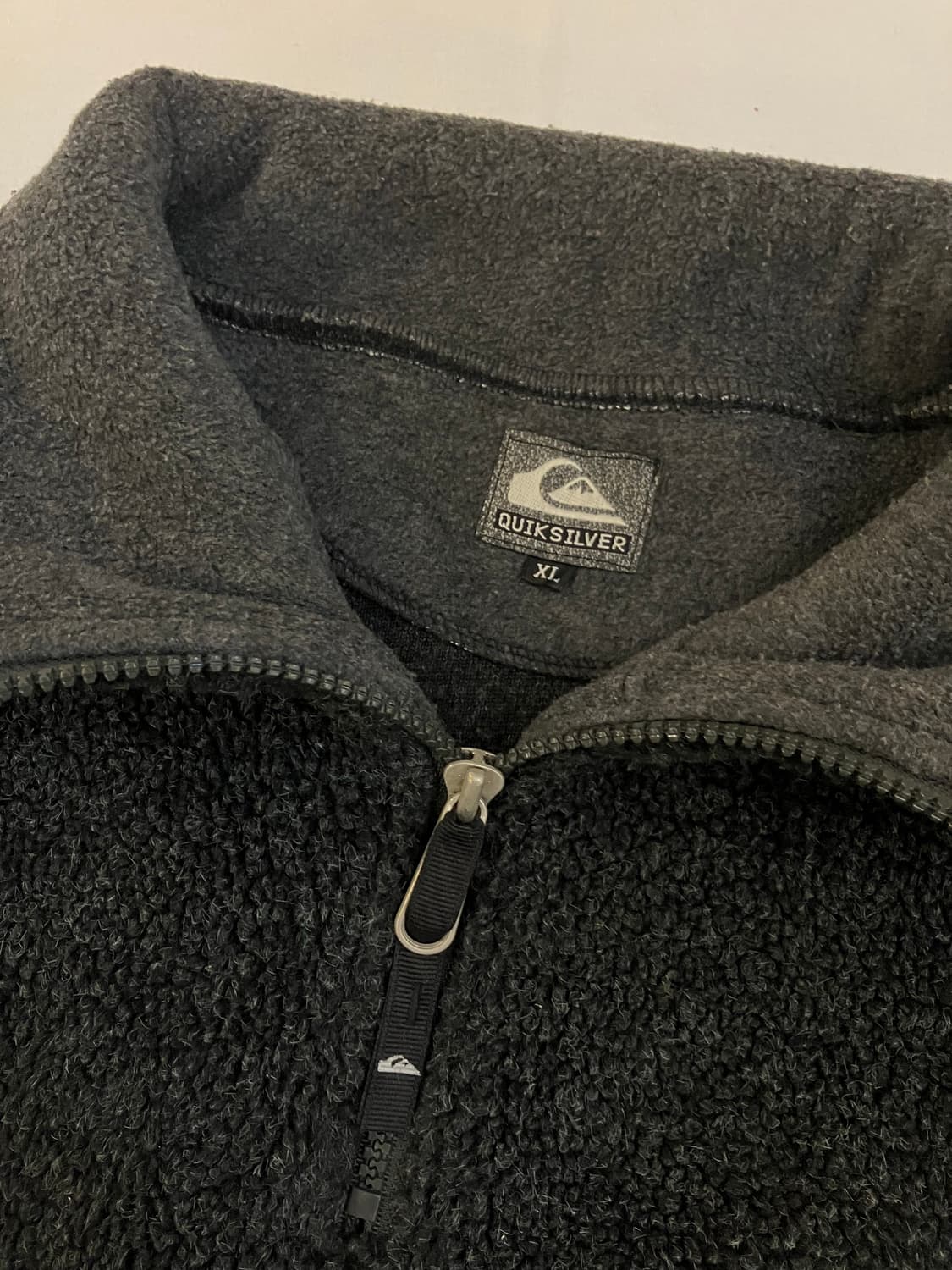 90s 퀵실버 하프집업 플리스 딥그레이 상품이미지3